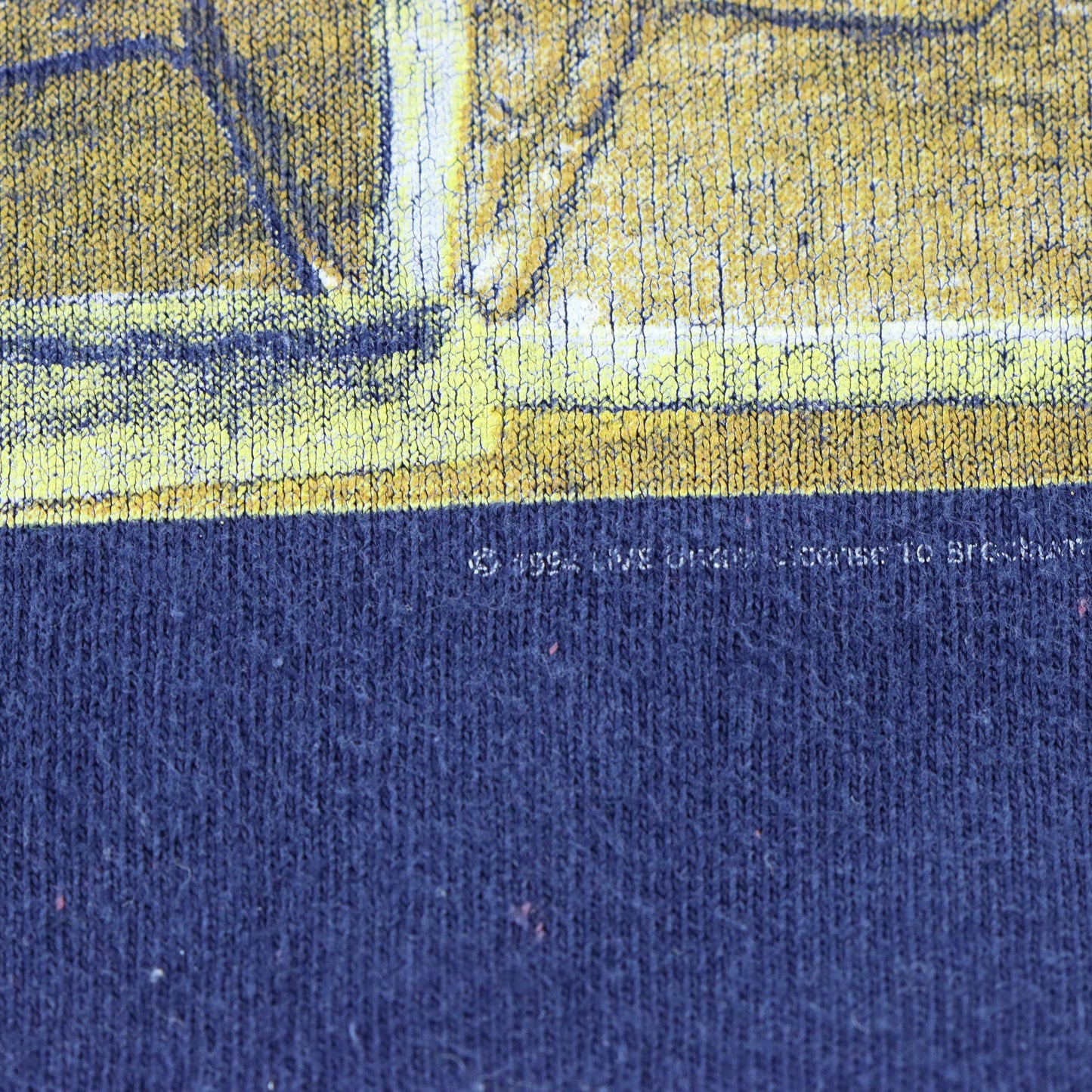 Vintage 1994 Live 'Straight Outta York' Tour USA Made BROCKUM Navy Blue Band Tee (L-XL)