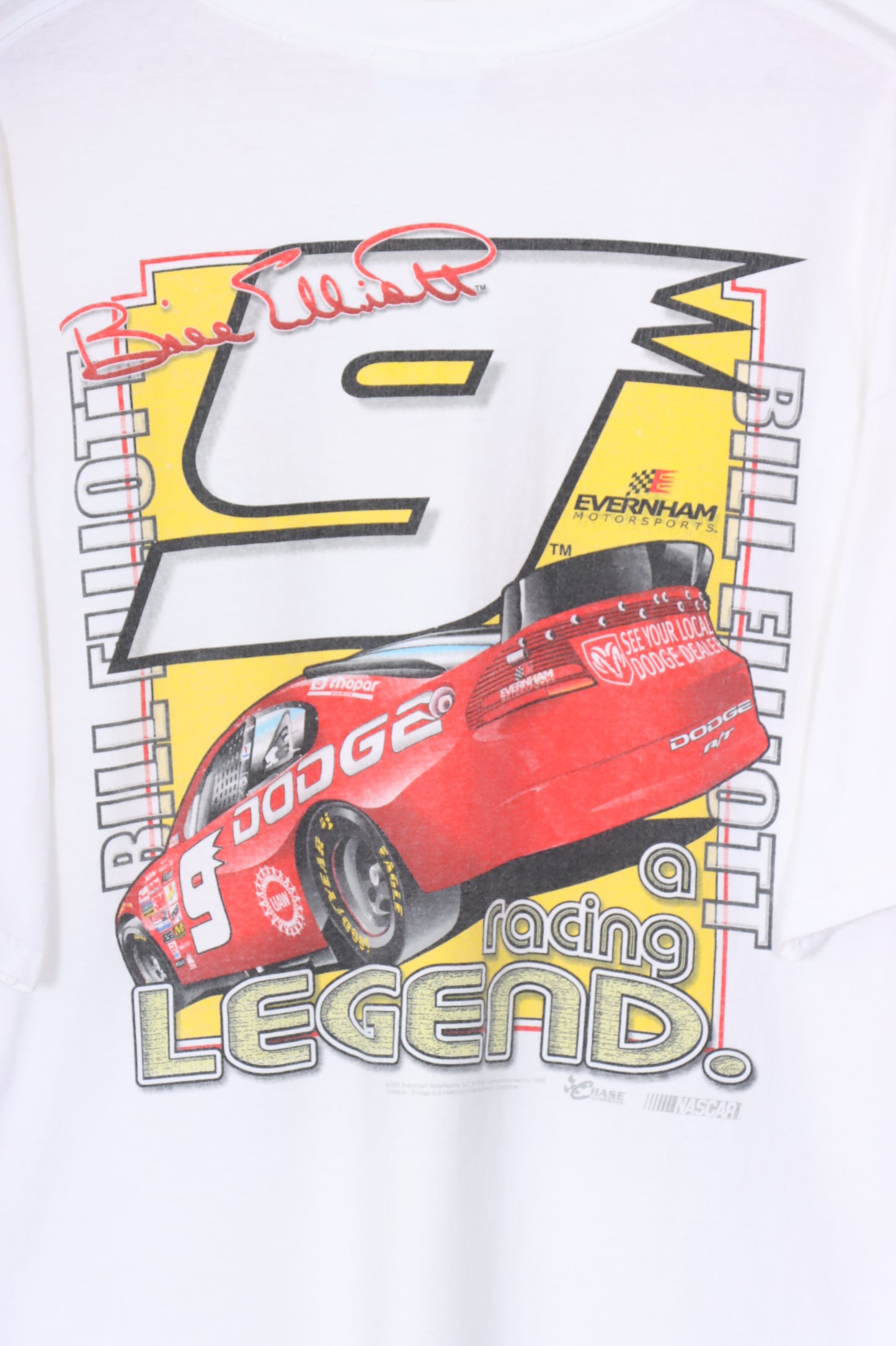 NASCAR Bill Elliot #9 'Racing Legend' Car Racing Graphic Tee (XXL)