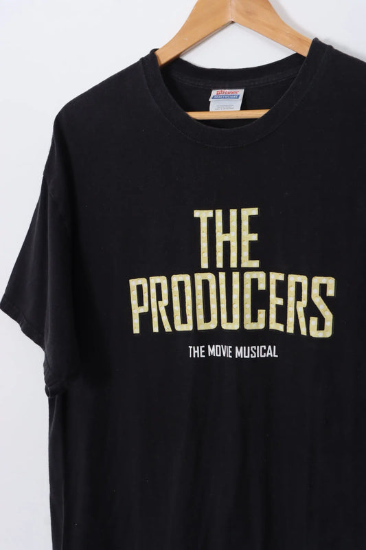The Producers The Movie Musical Black Tee (L) Vintage Sole Melbourne