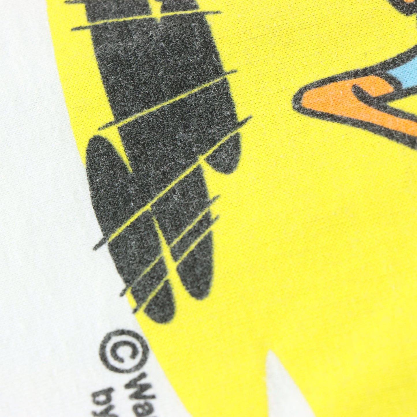 1986 ROAD RUNNER Cartoon Video Game White Tee (S)