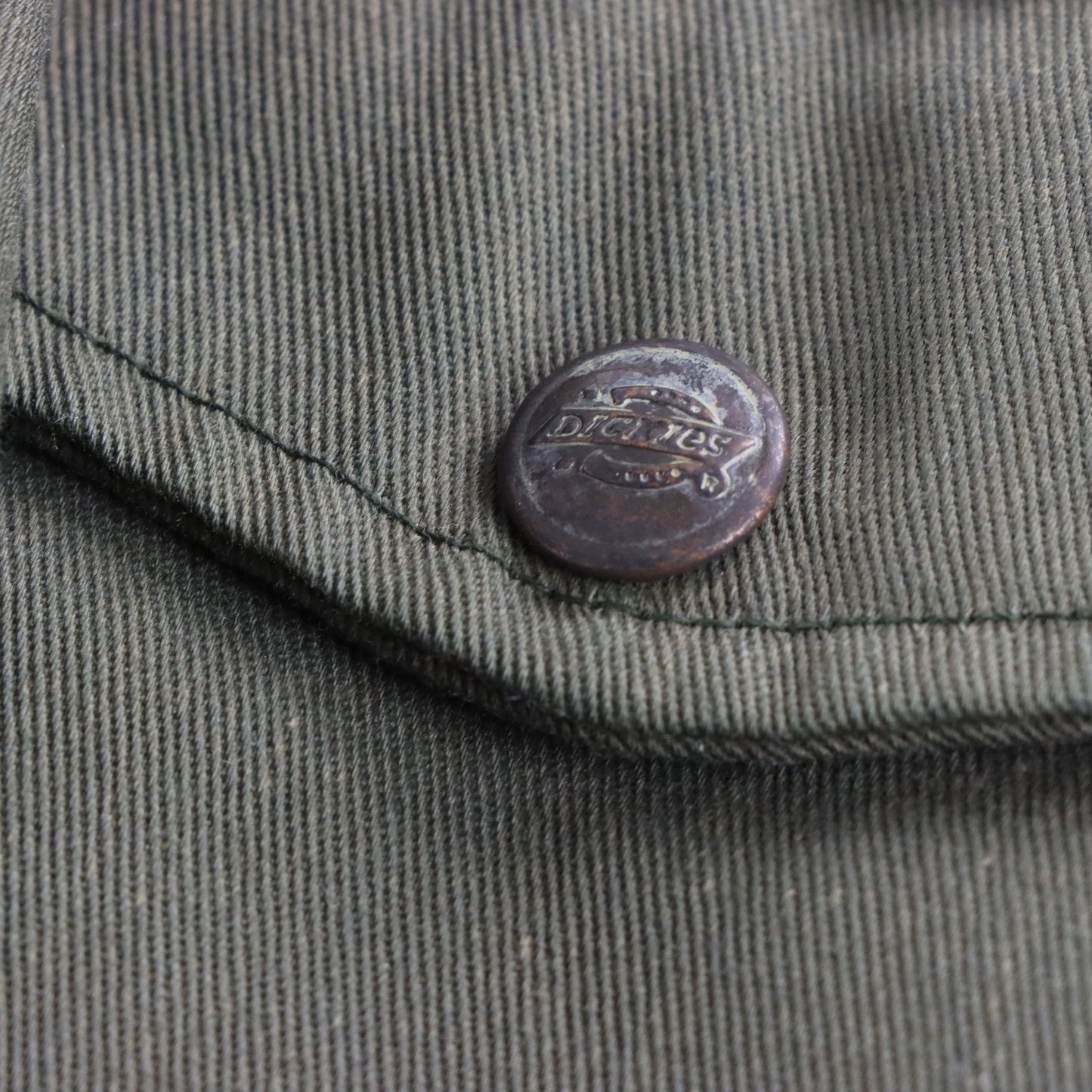 Vintage DICKIES Fleece Lined Khaki Green Eisenhower Work Jacket (M) ***COCO Vintage Sole Melbourne