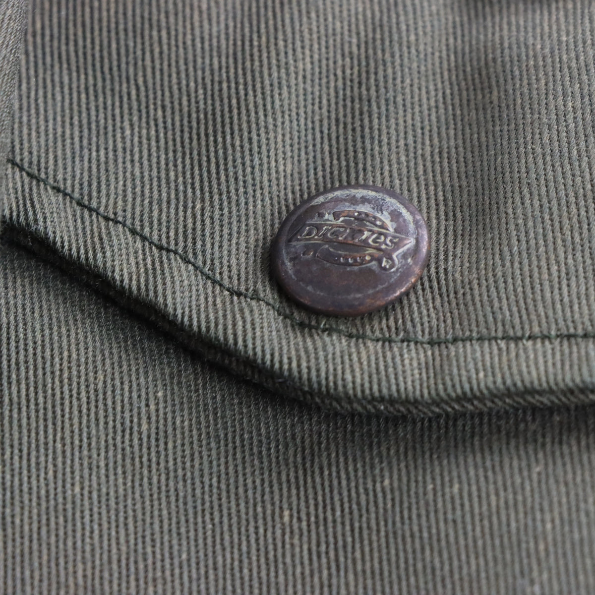 Vintage DICKIES Fleece Lined Khaki Green Eisenhower Work Jacket (M) ***COCO Vintage Sole Melbourne