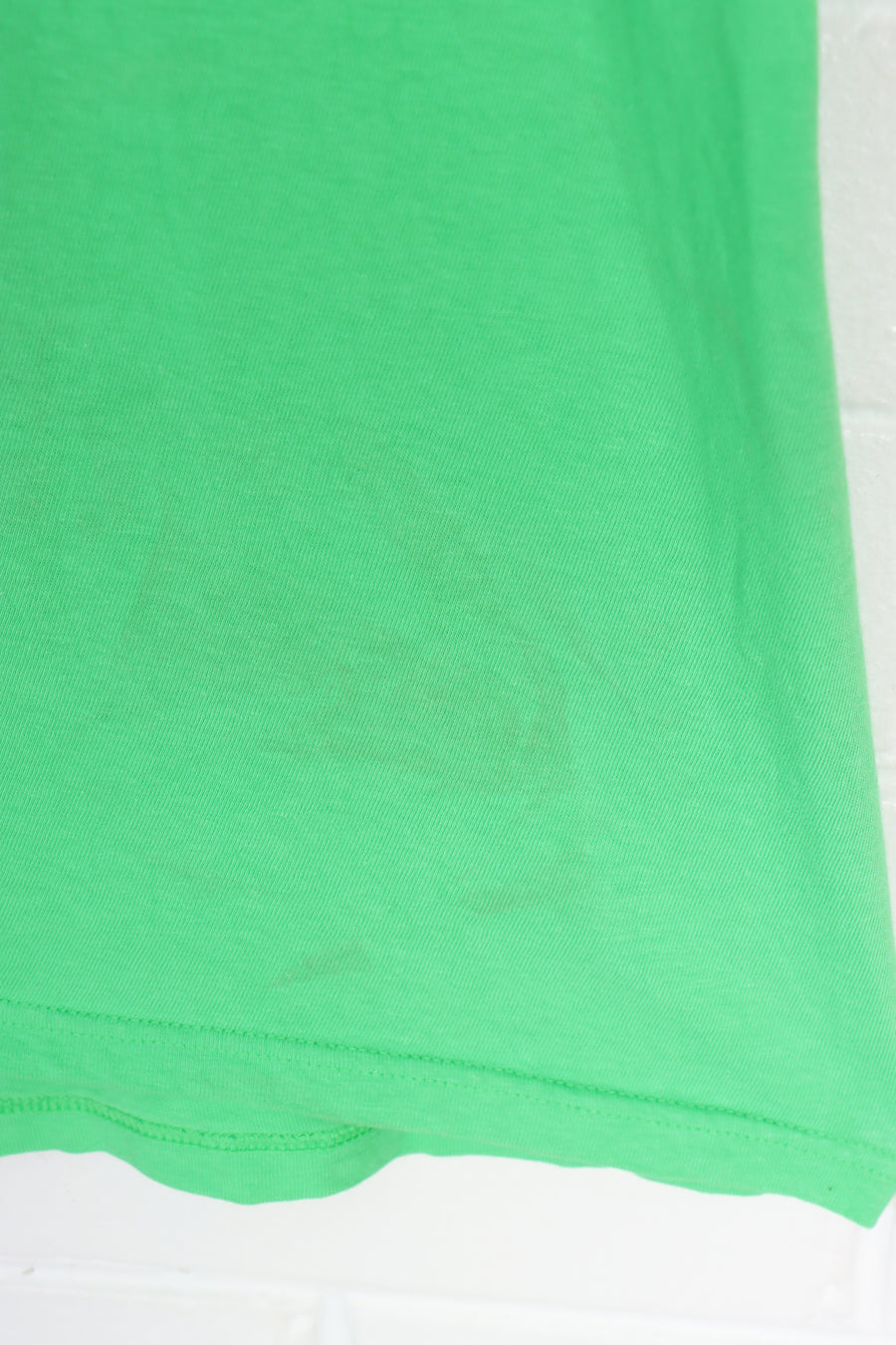 STUSSY Fluro Green & Black Logo T-Shirt (L)