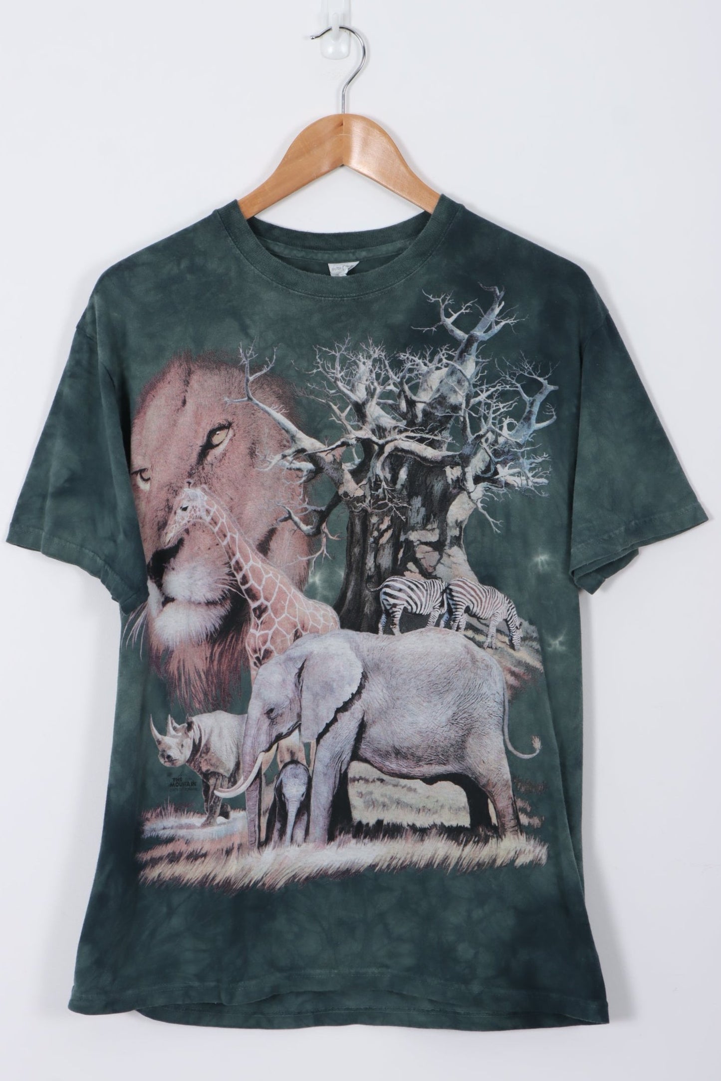 THE MOUNTAIN Front Back Graphic Safari Animal T-Shirt (M)
