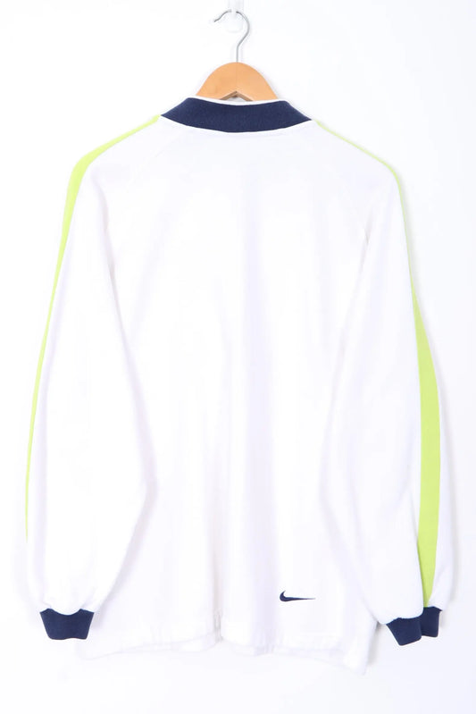 NIKE Spell Out Swoosh Logo 1/2 Zip Sweatshirt (XL) Vintage Sole Melbourne