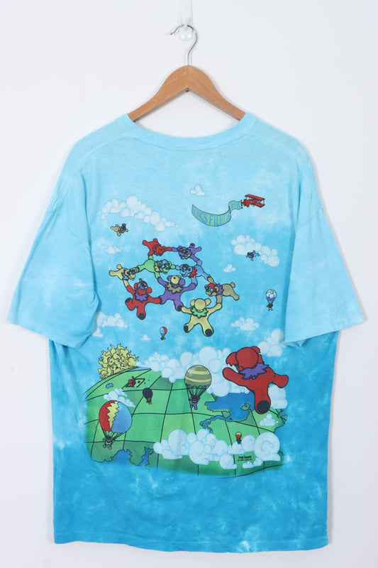 Vintage Grateful Dead 2000/1993 'Songs Fill The Air' LIQUID BLUE T-Shirt (XL)