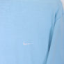 NIKE One Point Swoosh Embroidered Logo Blue T-Shirt (L)