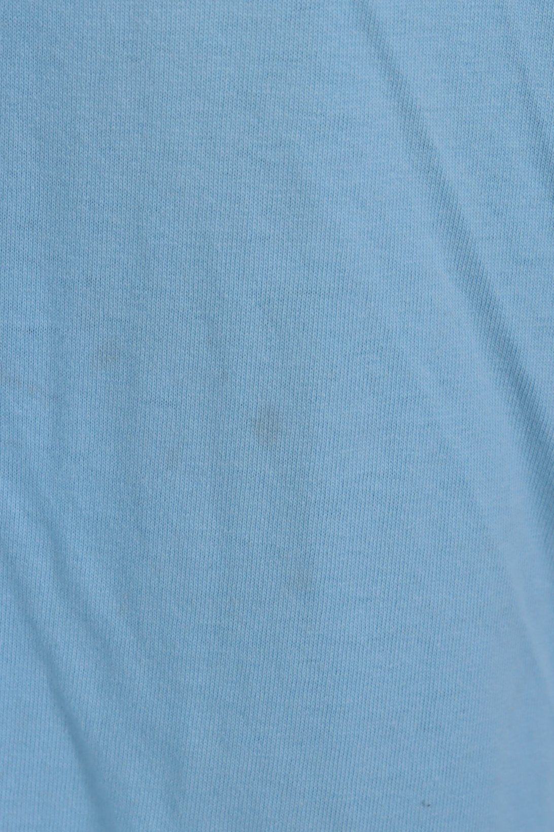 NIKE One Point Swoosh Embroidered Logo Blue T-Shirt (L)