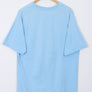 NIKE One Point Swoosh Embroidered Logo Blue T-Shirt (L)