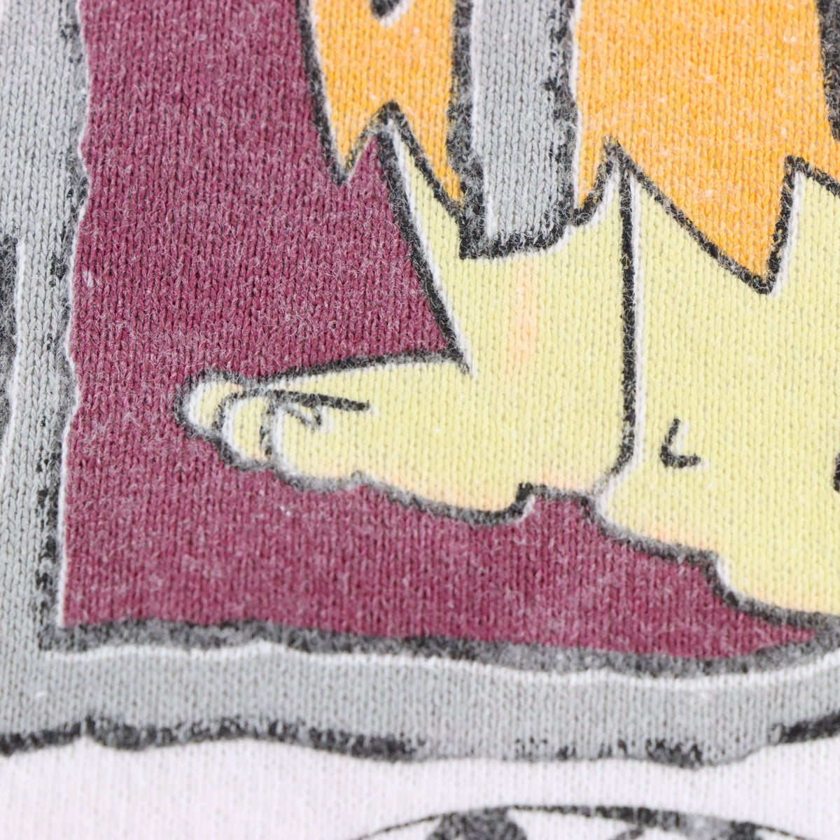 THE FLINTSTONES Vintage Fred Flintstone USA Made White Sweatshirt (L) ***COCO Vintage Sole Melbourne