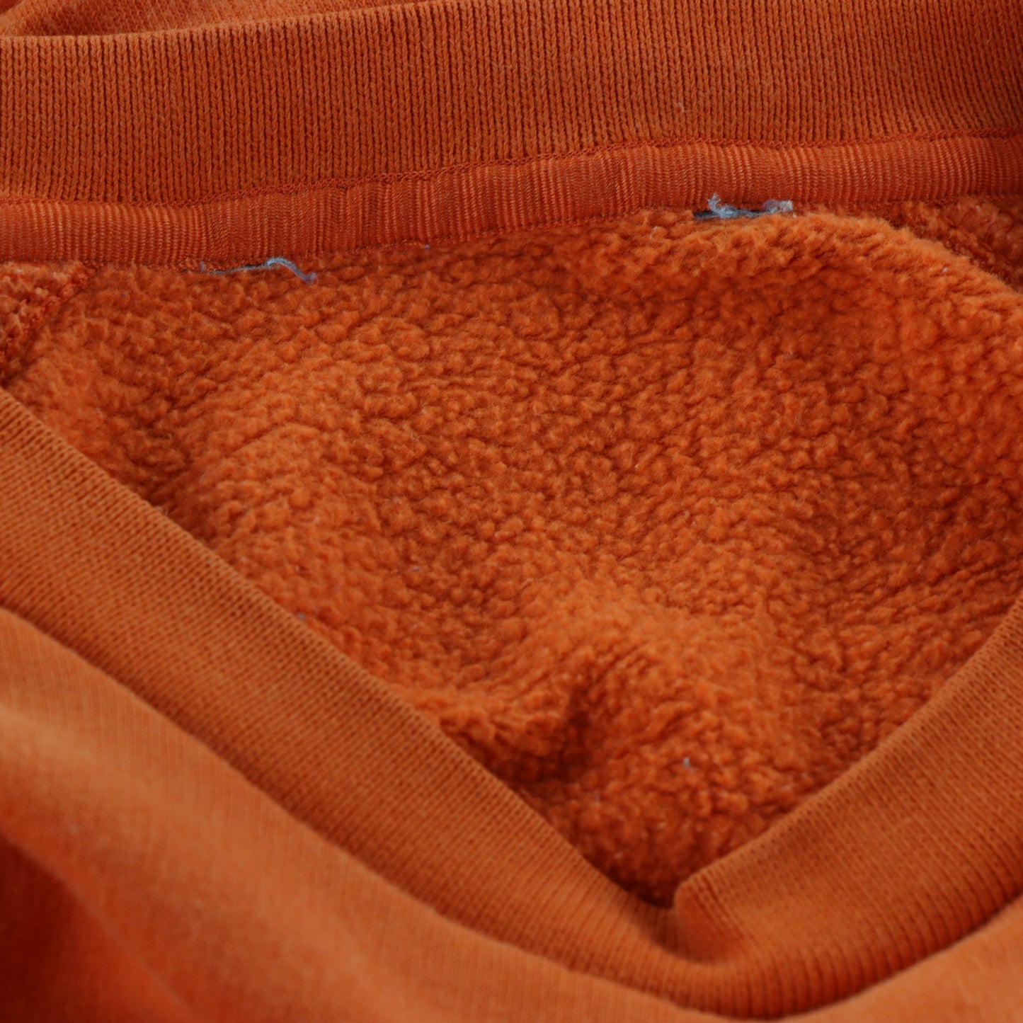 NIKE Embroidered Small Swoosh Vintage Orange Sweatshirt (XL)