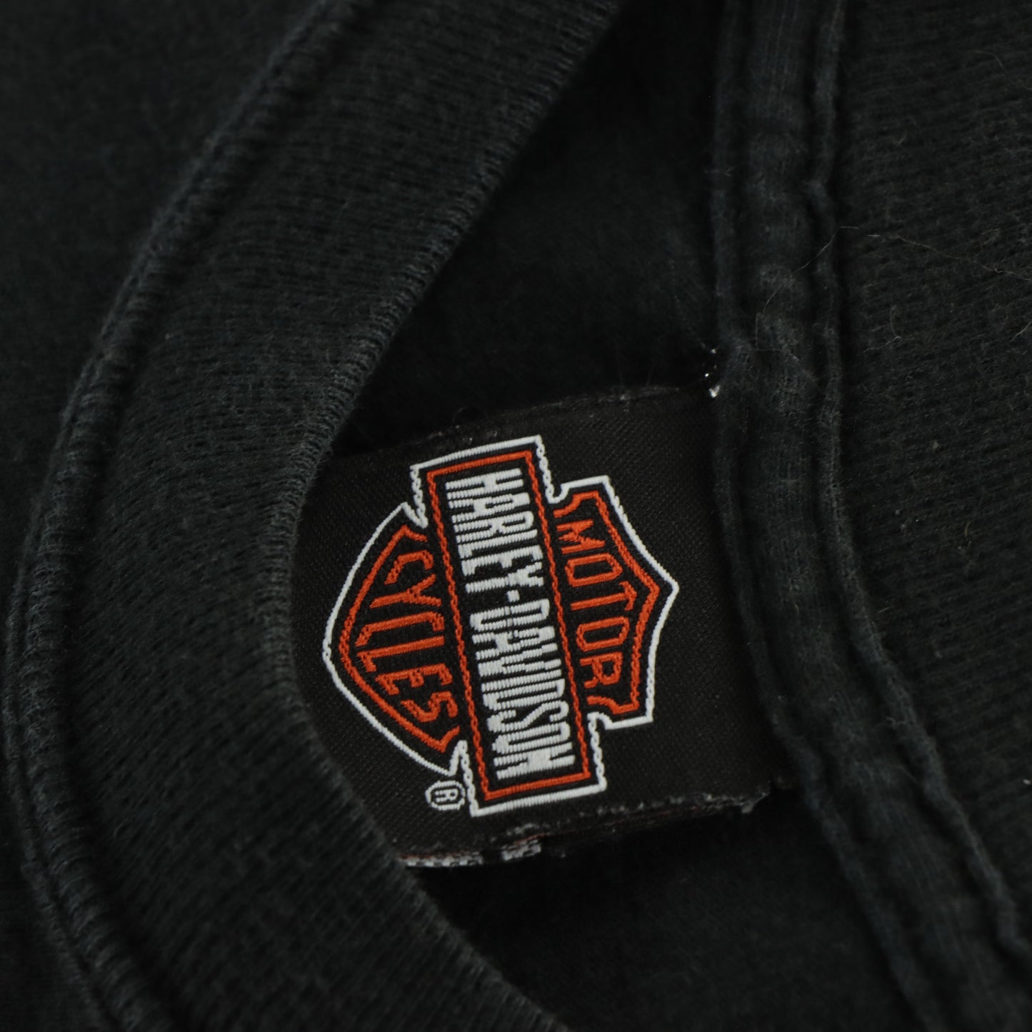 Vintage HARLEY DAVIDSON Nebraska Clown Flame USA Made Motorcycle Tee (L)