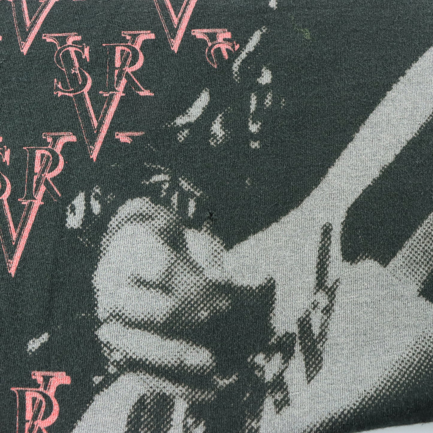 Vintage 1992 Embroidered Stevie Ray Vaughan All Over Print T-Shirt USA Made (XL-XXL)