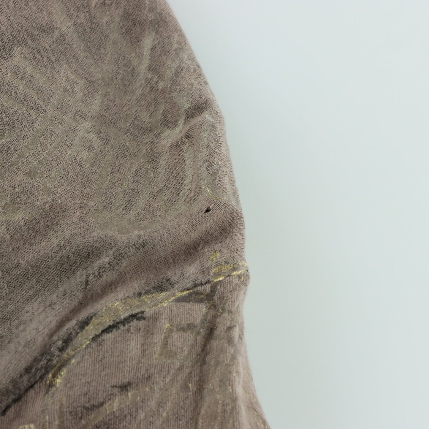 RESURGE Light Blue & Brown Y2K Style USA Made TShirt (M)