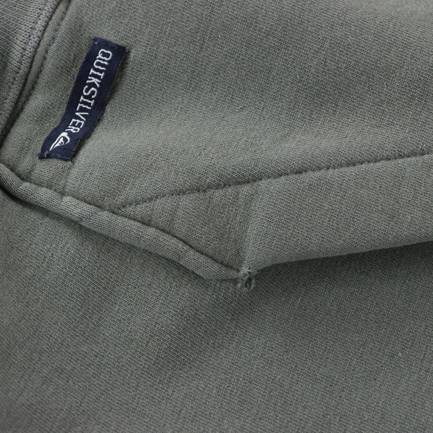 QUIKSILVER Grey Centre Logo Hooded Surf Sweatshirt (L)