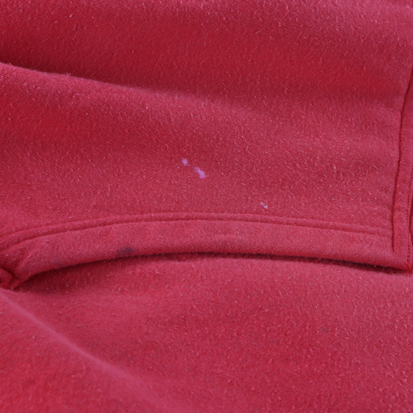 NIKE Small Embroidered Centre Swoosh Red Hooded Sweatshirt (M)