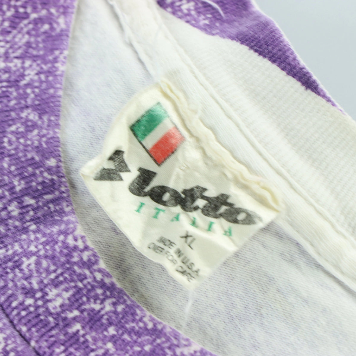 Vintage LOTTO Soccer Cleats USA Made All Over Print Tee (XL) - Vintage Sole Melbourne