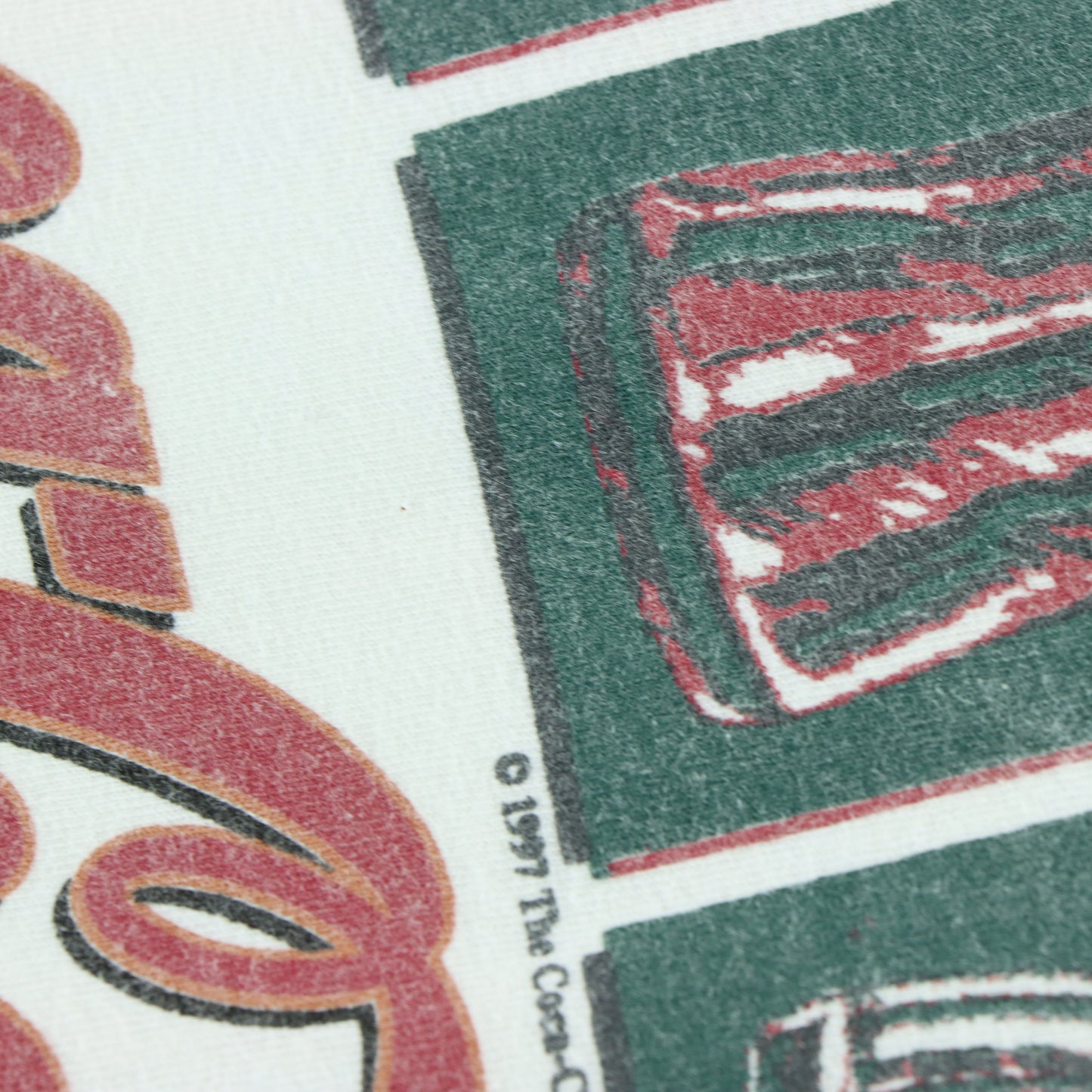 1997 COCA COLA Bottle Logo Retro USA Made White Tee (XL)