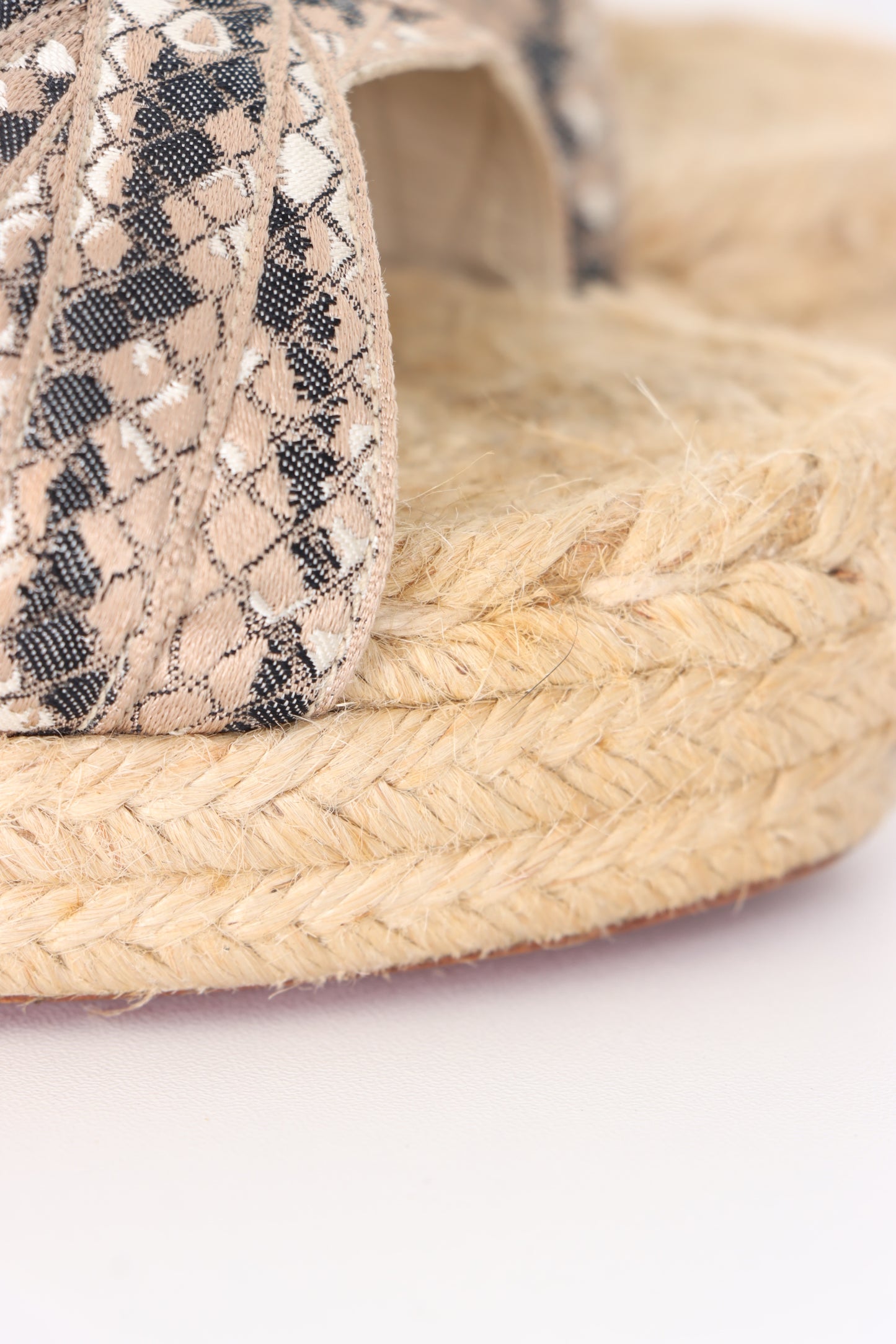 CHRISTIAN LOUBOUTIN 'Tiburon' Espadrilles Wedge Sandals (37)