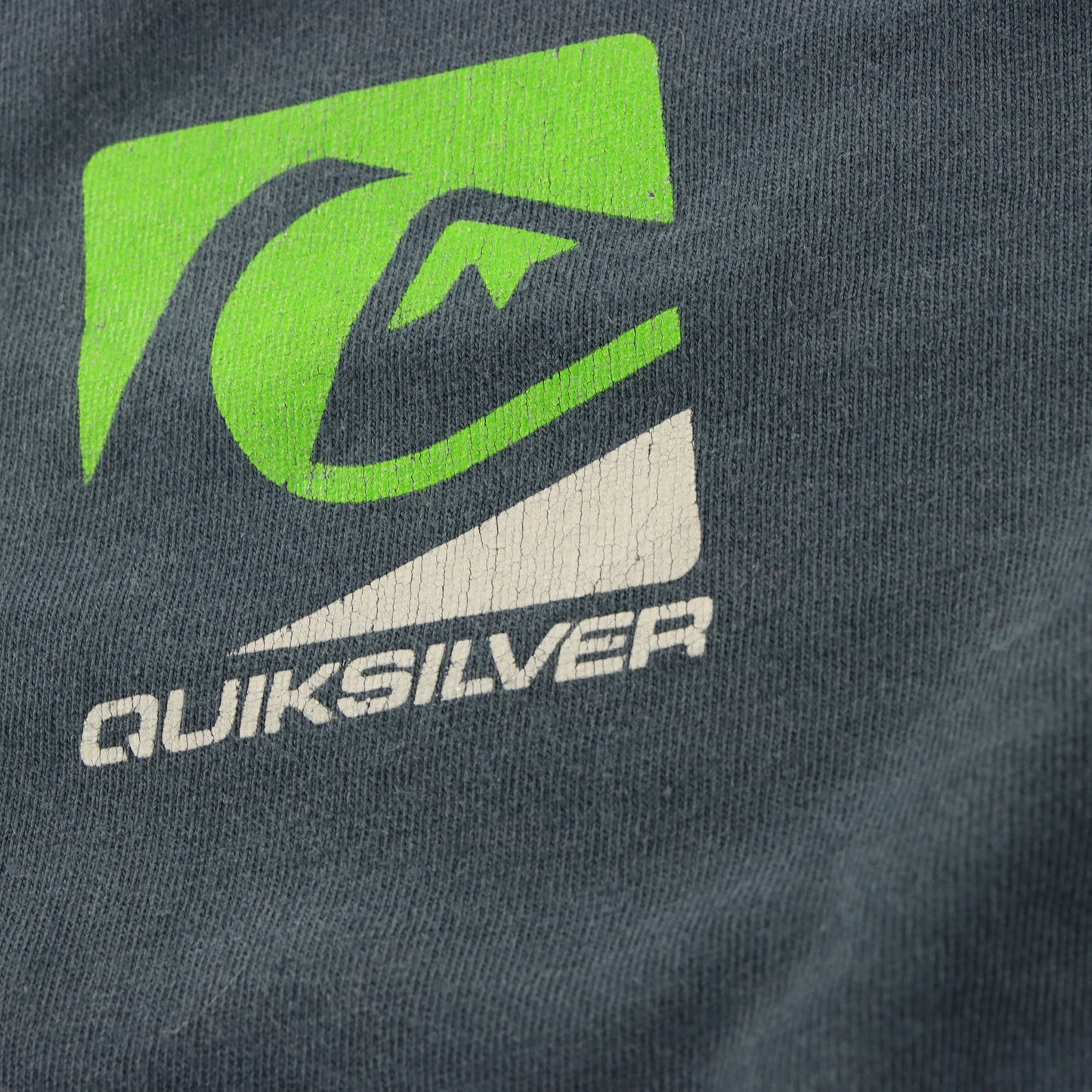 QUIKSILVER Blue & Green Double Sided "Since Seventy" Surfer Tee (L-XL) - Vintage Sole Melbourne