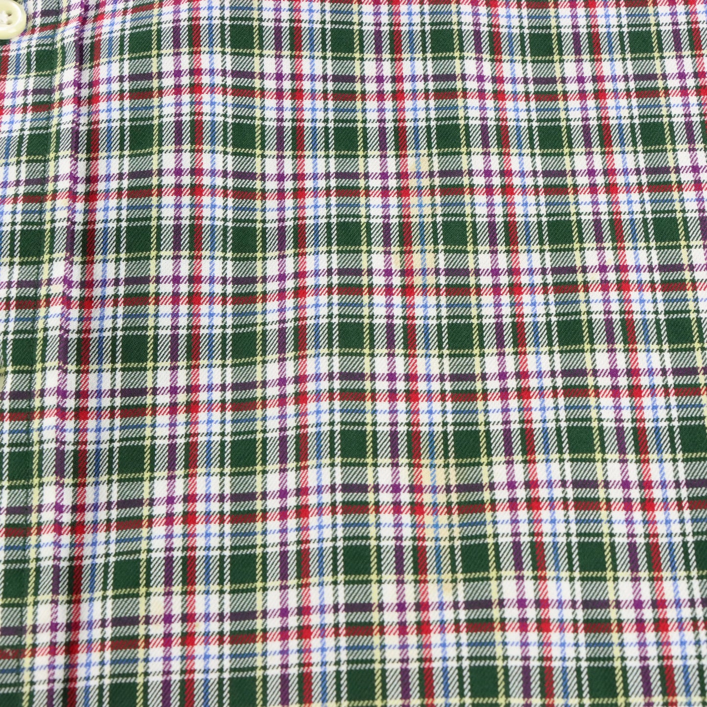 Vintage 90s RALPH LAUREN 'Blake' Embroidered Pony Logo Red & Green Plaid Button Down Long Sleeve Shirt (L)