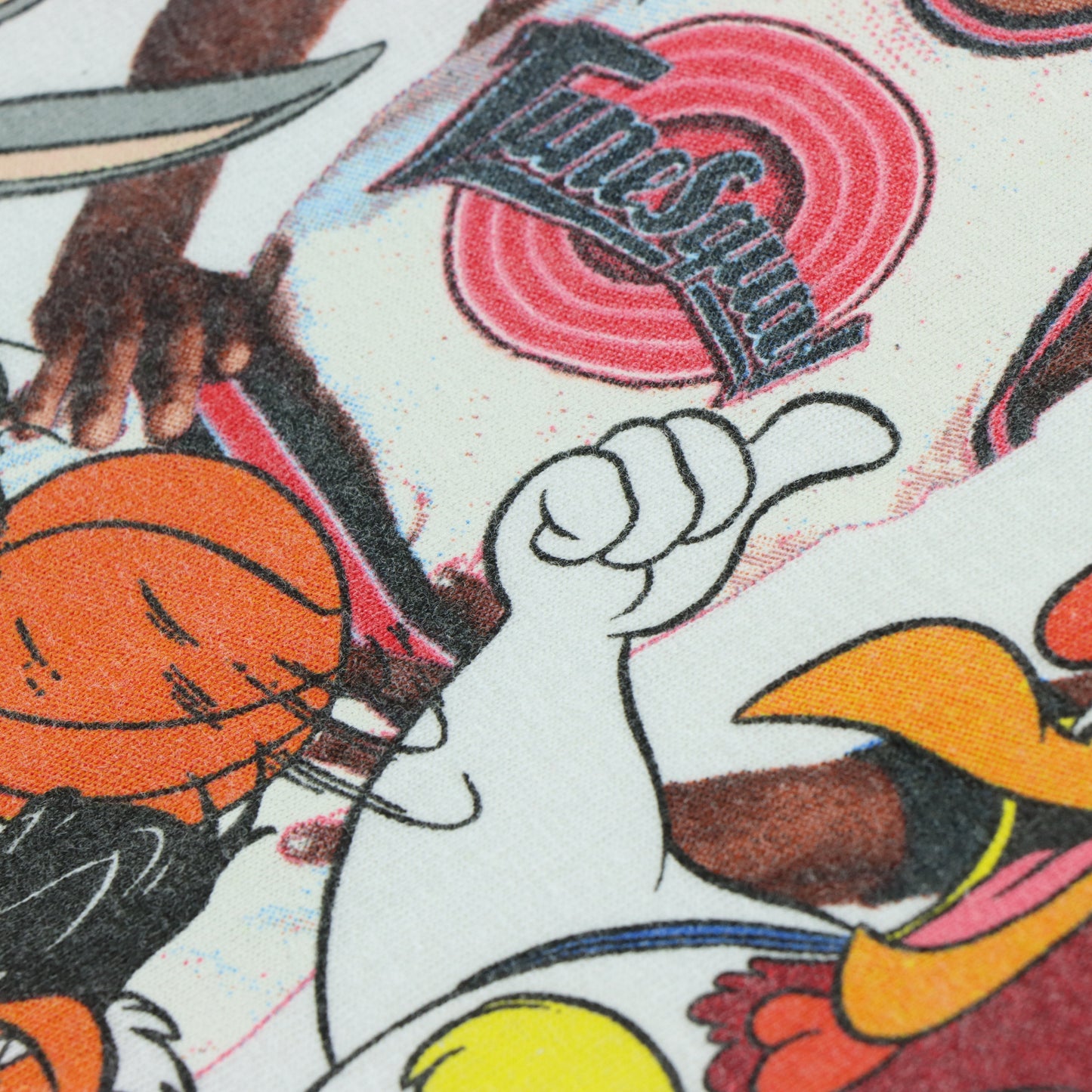 SPACE JAM Michael Jordan Looney Tunes Cartoon Basketball T-Shirt (XXL)