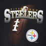 NFL 1996 Pittsburgh Steelers Big Football Spell Out Single Stitch T-Shirt (XXL)