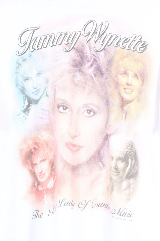 Tammy Wynette 1995 'The First Lady of Country Music' 50/50 Band Tee (XL) Vintage Sole Melbourne