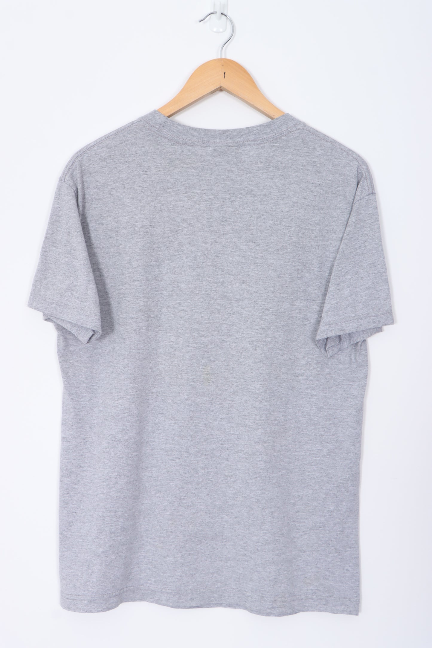 NIKE Big Centre Spell Out Swoosh Logo Grey T-Shirt (M)