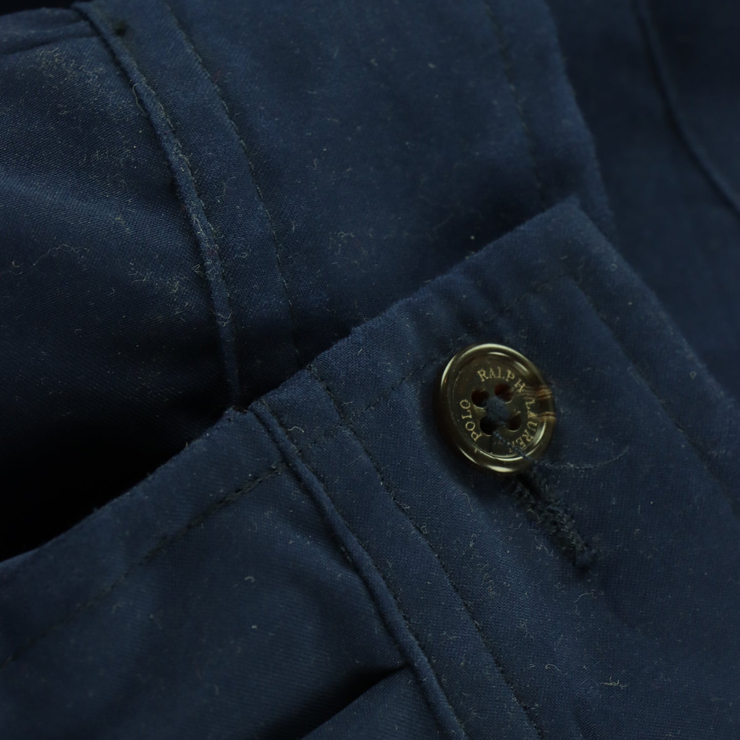 POLO RALPH LAUREN 'Harrington' Embroidered Logo Navy Jacket (XL)