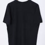 NIKE Embroidered Swoosh Logo Casual Black T-Shirt (L)
