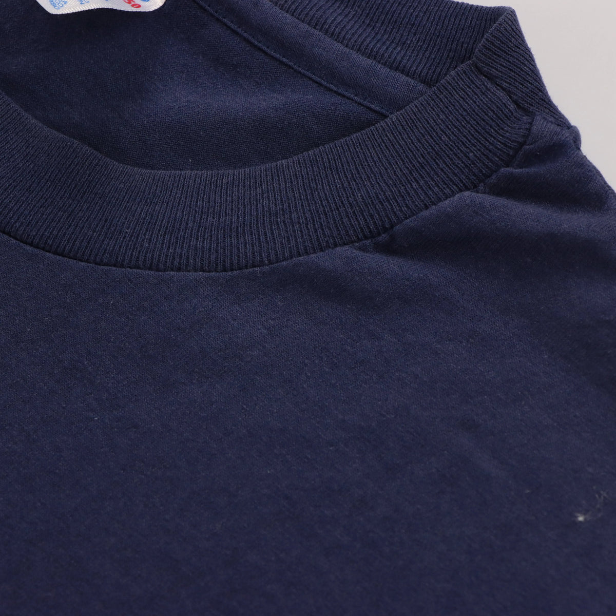 Vintage BUFFED BETTY 90's 'Hard As Steel' Navy 50/50 Single Stitch T-Shirt (XL Tall)
