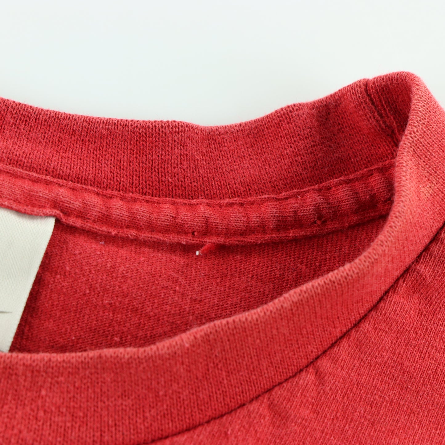 NIKE Red & White Embroidered Swoosh Logo Classic T-Shirt (XL-XXL)