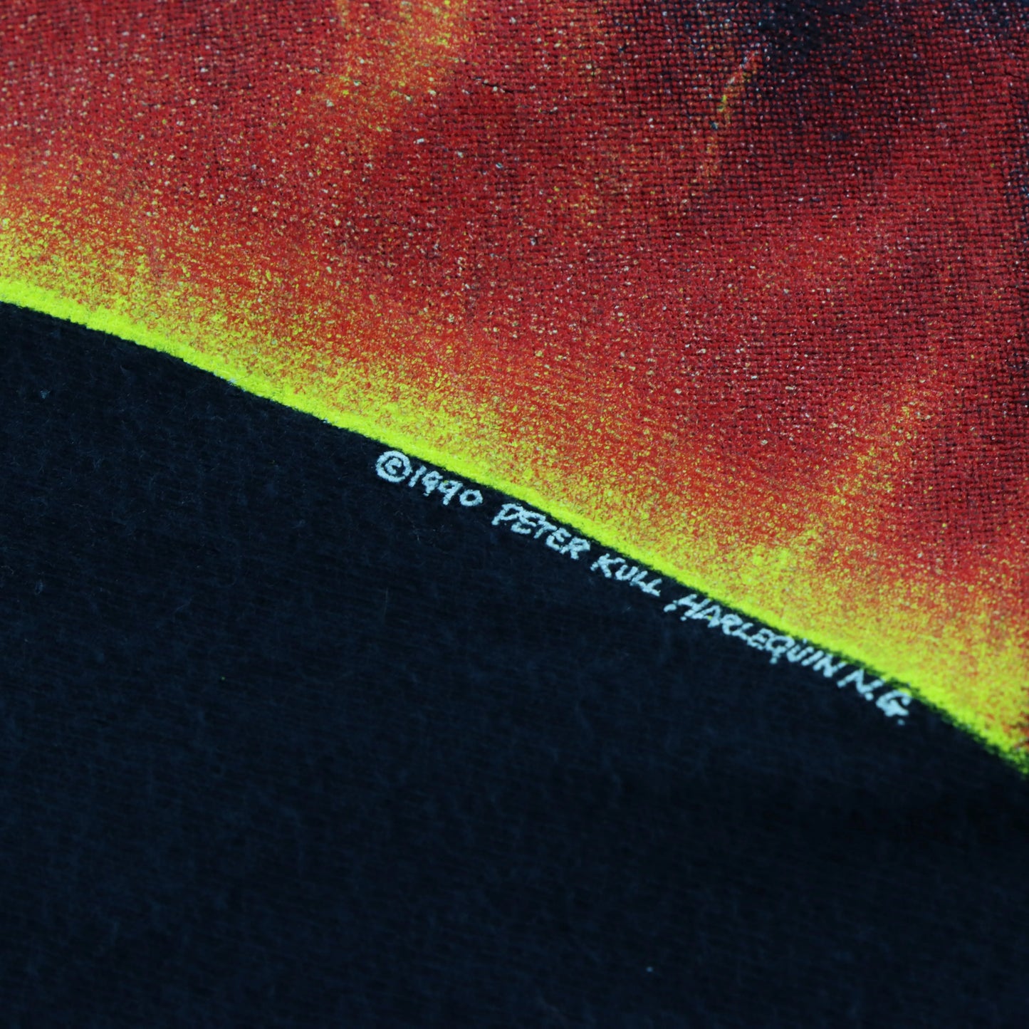 Vintage 1990 Double Sided Peter Kull 'Dynamic Solar System' Single Stich T-Shirt USA Made (L) - Vintage Sole Melbourne