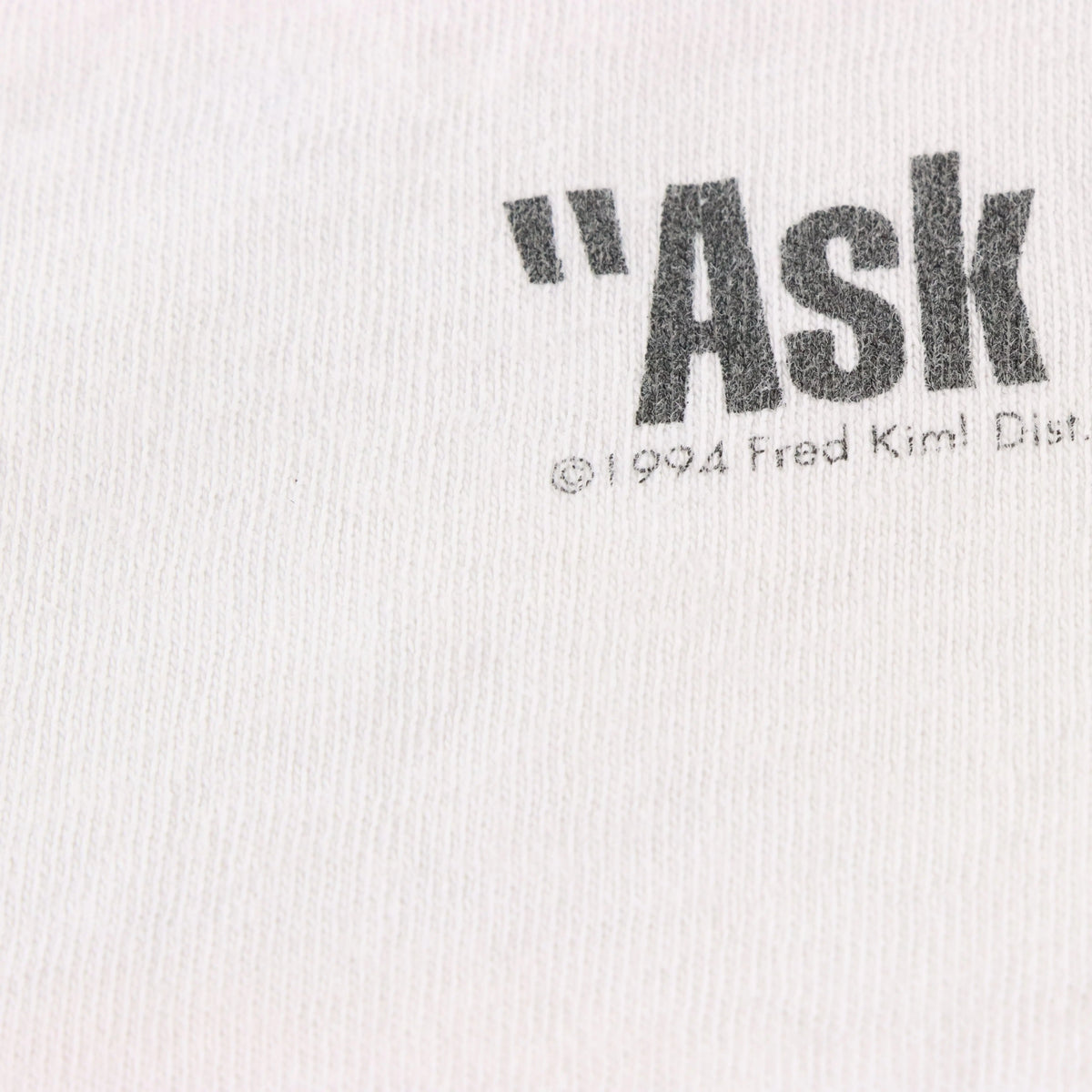 Vintage 1994 Bible Verse Zebra USA Made White Single Stitch T-Shirt (XL)