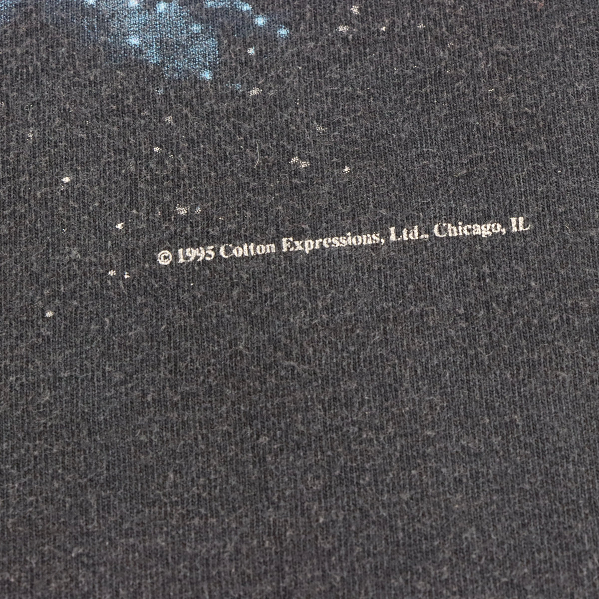 Vintage 1995 Solar System Double Sided Faded Black T-Shirt (XL)
