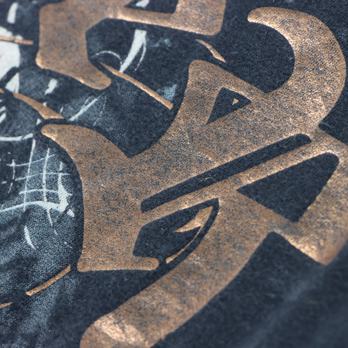 XZAVIER "Family Tradition" Bronze Foil Detail Y2K Style USA Made Cross Dagger T-Shirt (S)