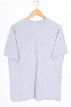 REEBOK Embroidered Red Logo Grey Marle Single Stitch T-Shirt USA Made (L)