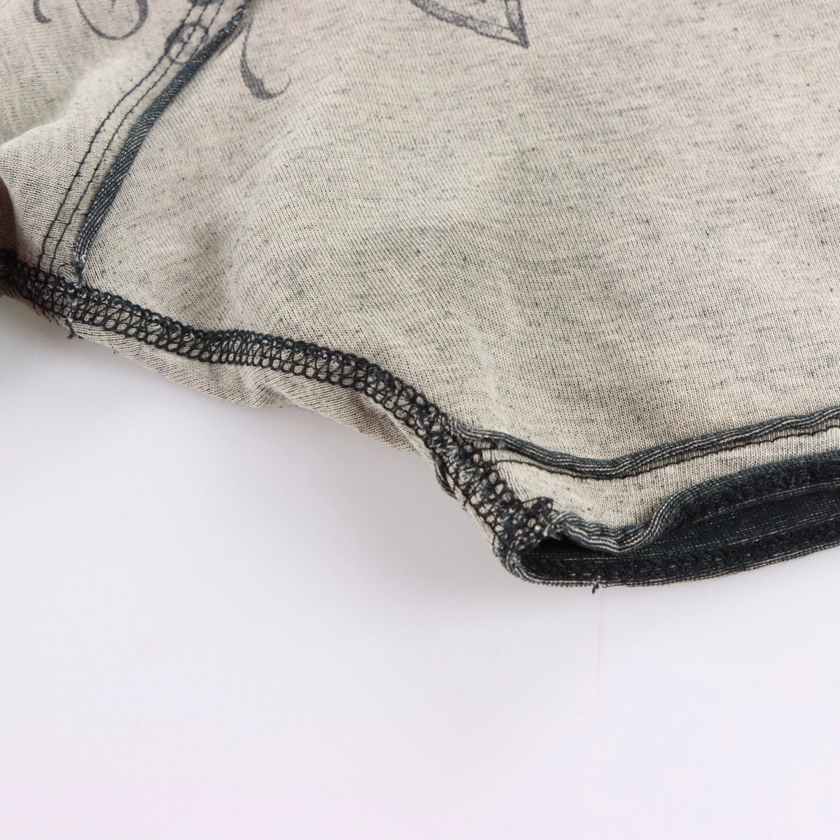 Vintage AFFLICTION Grey Reversible Y2K Wings & Laurel Skull Tee (XL)