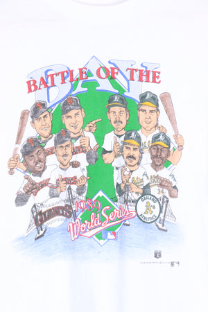 1989 Vintage SALEM Battle of the Bay Giants vs Athletics Tee (L-XL)