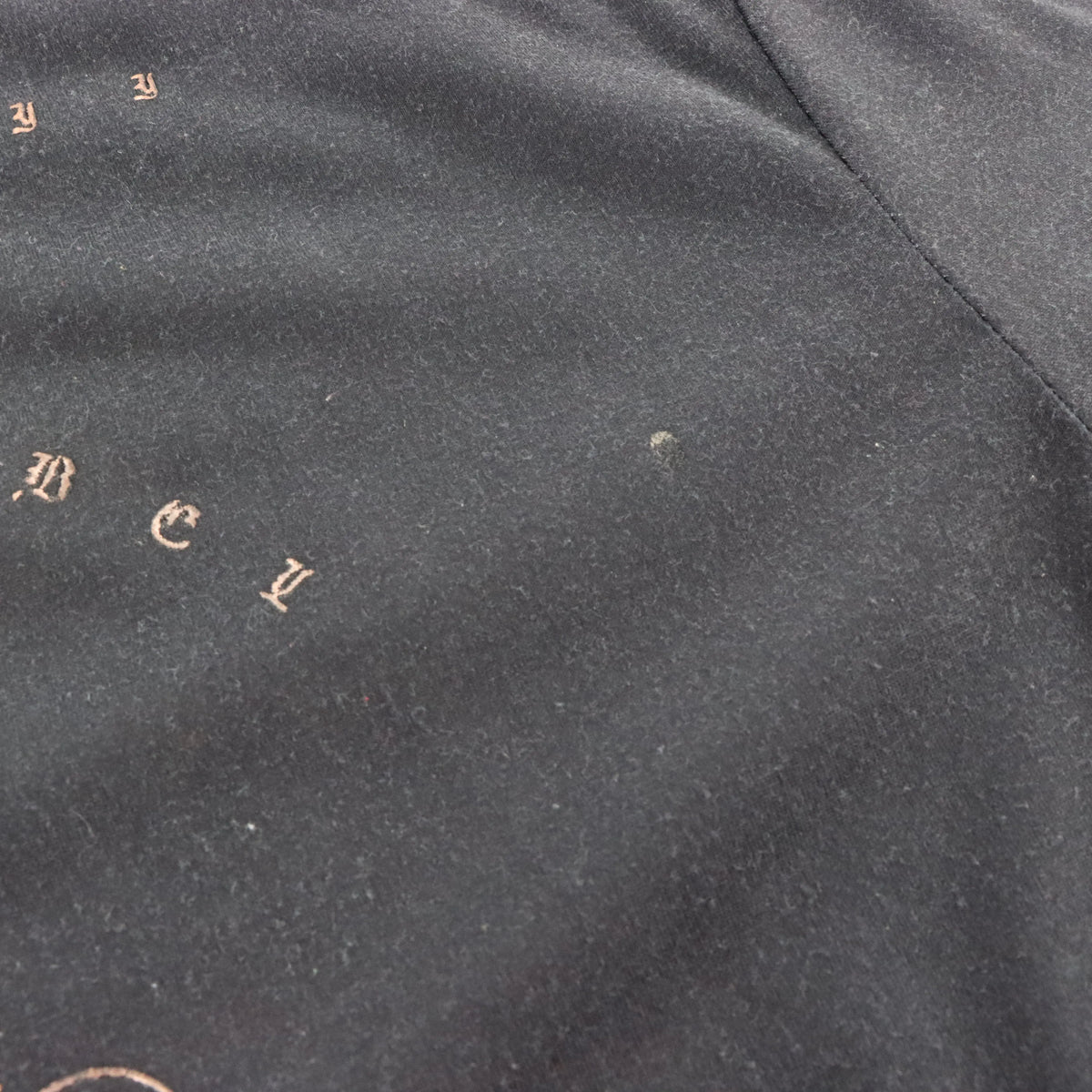 AFFLICTION 'Black Label' Gold Foil Crosses & Rose Skull Y2K Vintage Black T-Shirt (M TALL)