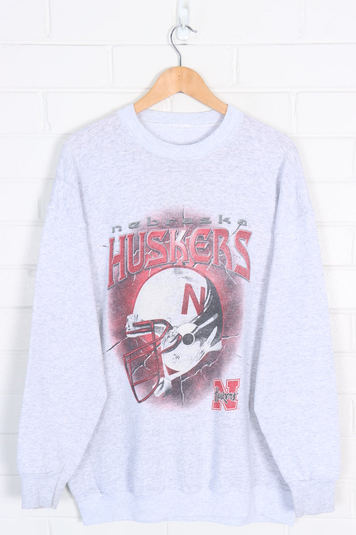 Nebraska Huskers College Football Red & Grey Thin Sweatshirt (XL)