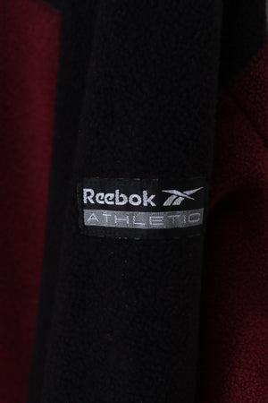 REEBOK Burgundy & Black 1/4 Zip Fleece Jumper (4XL)