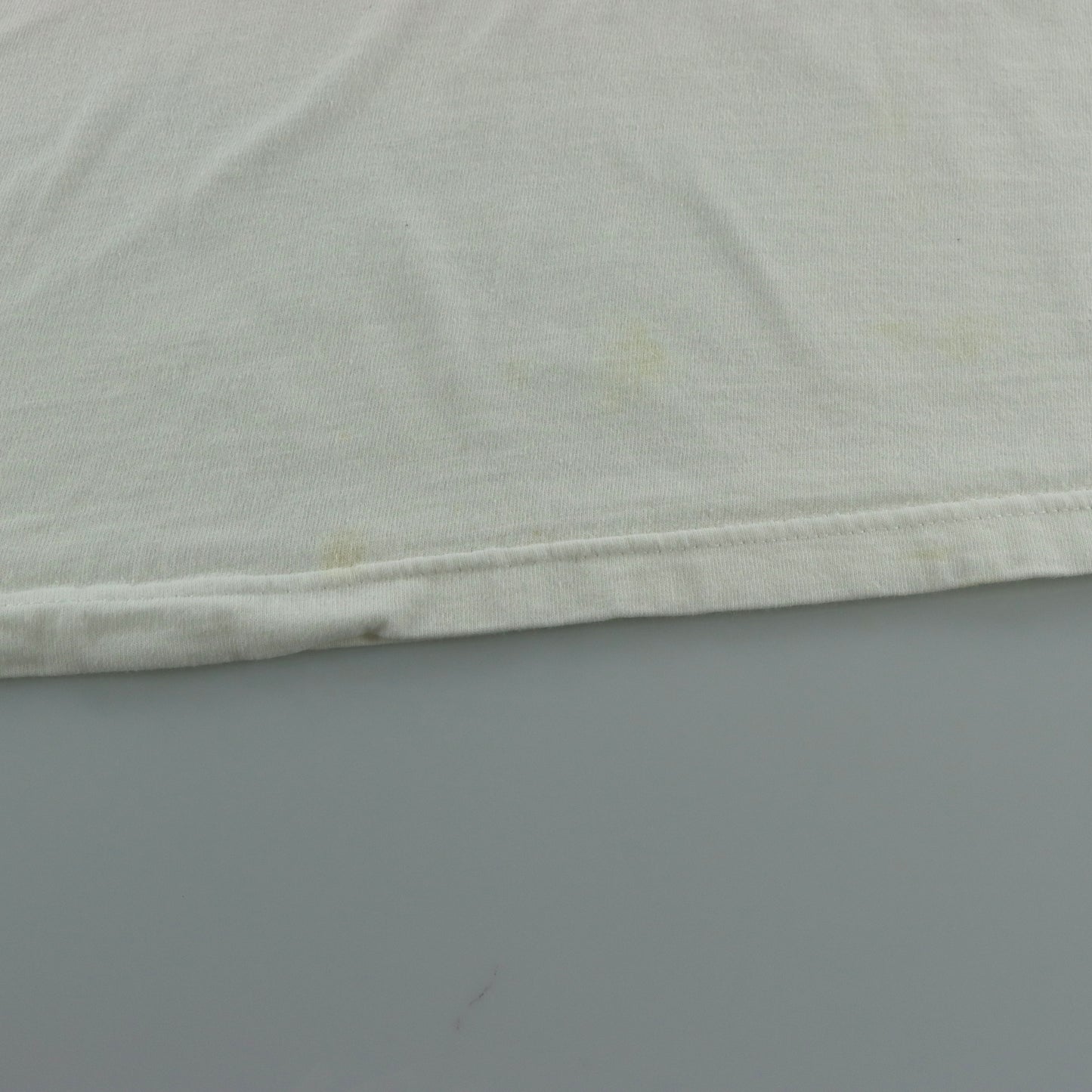 NOT OF THIS WORLD Bible Verses & Cross Graphic White Y2K Style T-Shirt (M-L)