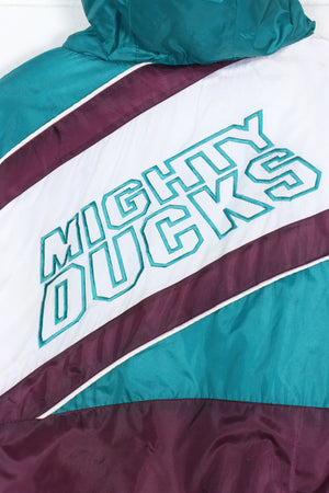Anaheim Mighty Ducks Teal & Purple Embroidered Jacket (XL-XXL)
