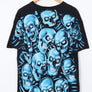 LIQUID BLUE Blue Skull Pile T-Shirt (L-XL)