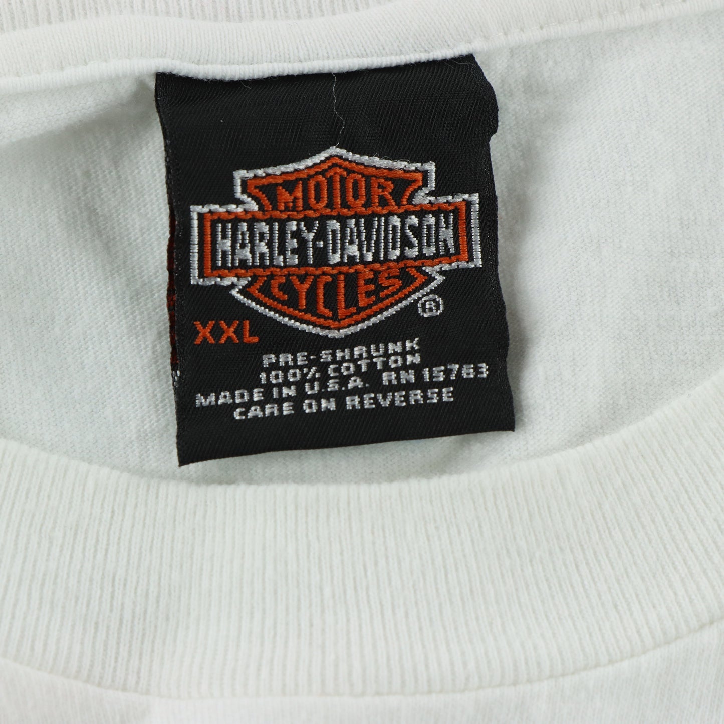 HARLEY DAVIDSON Double Sided Phoenix & Las Vegas Strip White Front Pocket Tee USA Made (XXL-XXXL)