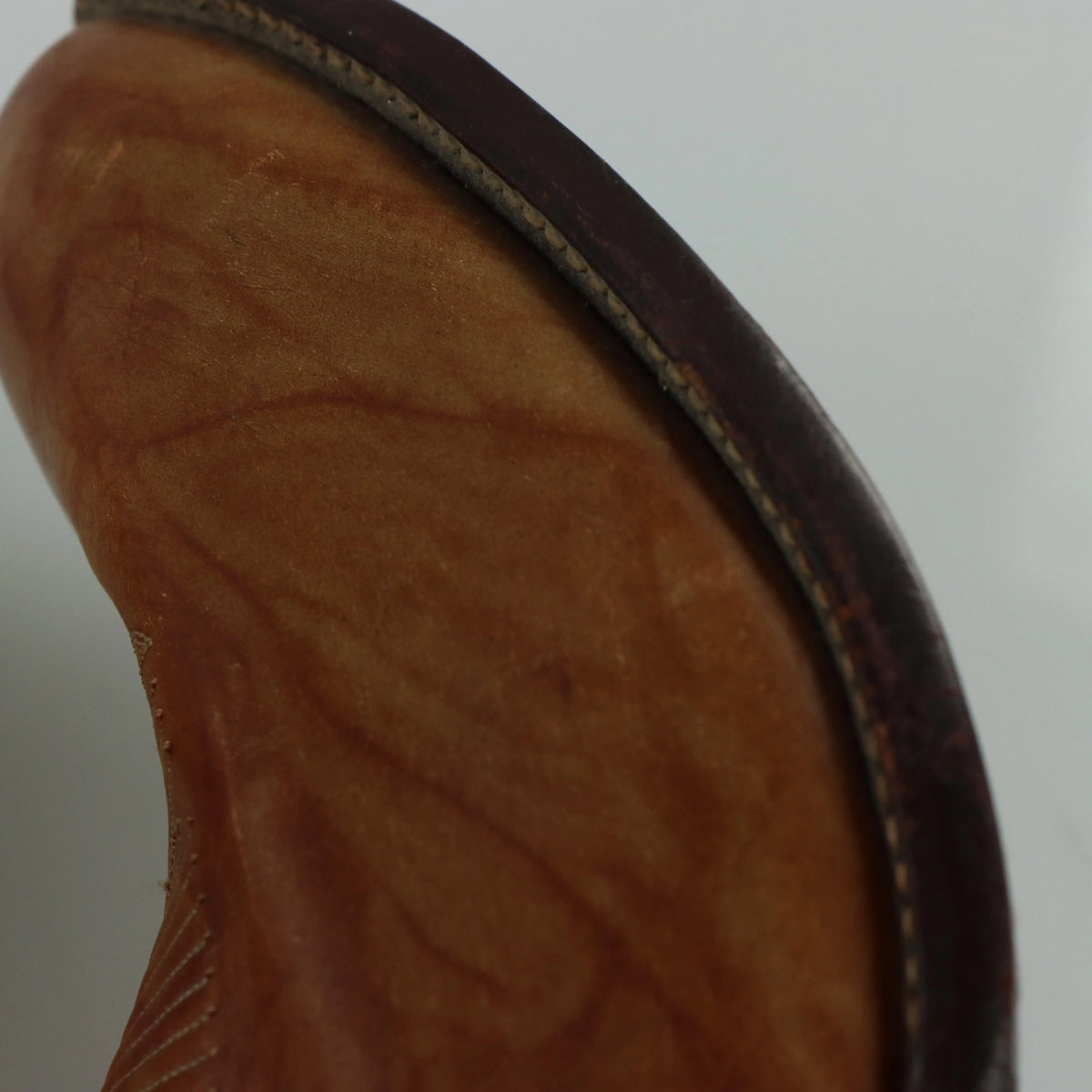 TONY LAMA Embroidered USA Made Tan Leather Western Cowboy Boots (17 B) - Vintage Sole Melbourne