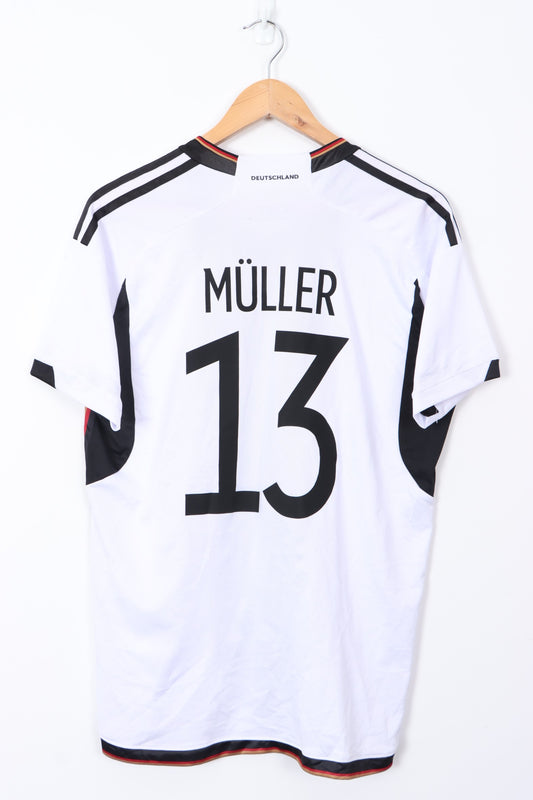 BOOTLEG Germany 2022/2023 Muller #13 Home Soccer Jersey (M-L)