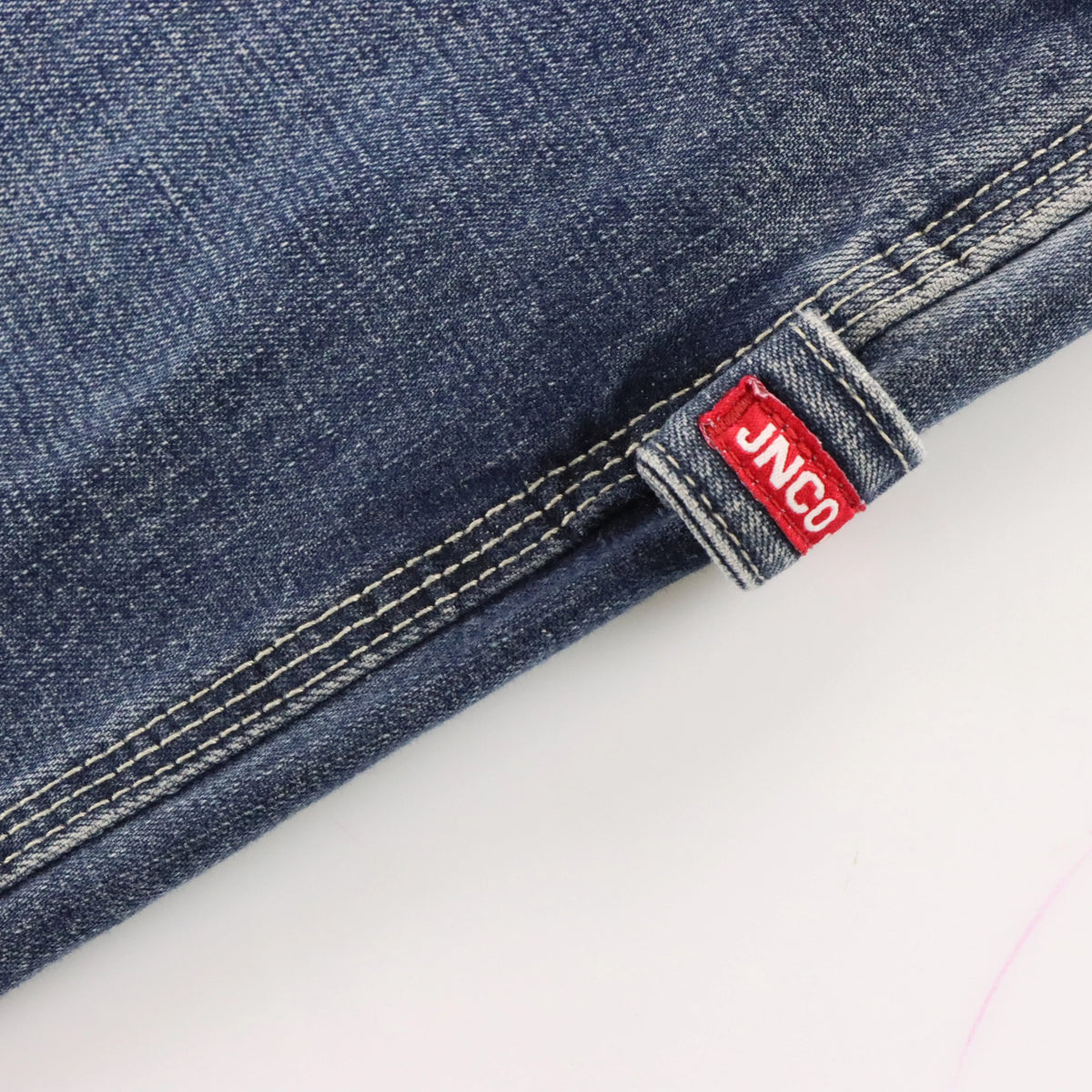 JNCO JEANS Y2K Carpenter Red & Blue Jorts Denim Jean Shorts (34)